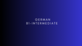 GERMAN B1- Intermediate